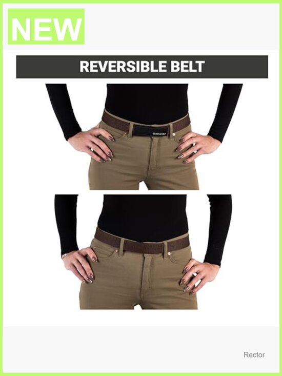 Metal-Free Buckle-Free Belt Hook and Loop Fastener Precise Fit Adult
